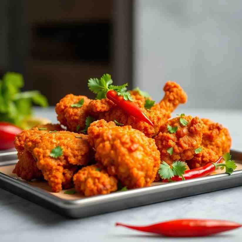 Brunei Ayam Penyet Your Crispy Spicy Fried Chicken Recipe